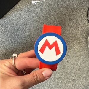 Nintendo Super Mario Red Kids Silicone Wearable Bracelet